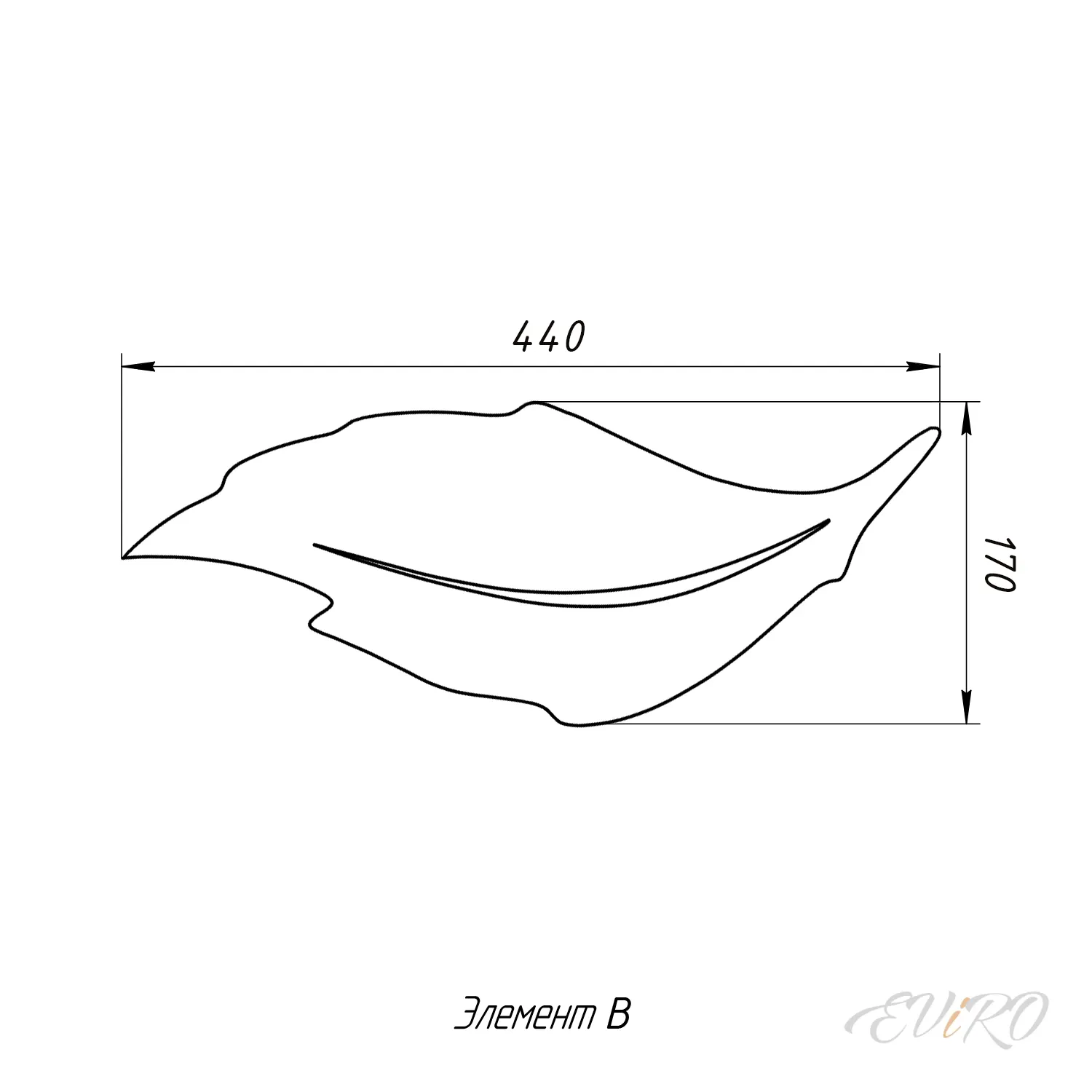 Световая гипсовая 3D панель EViRO Листья LED