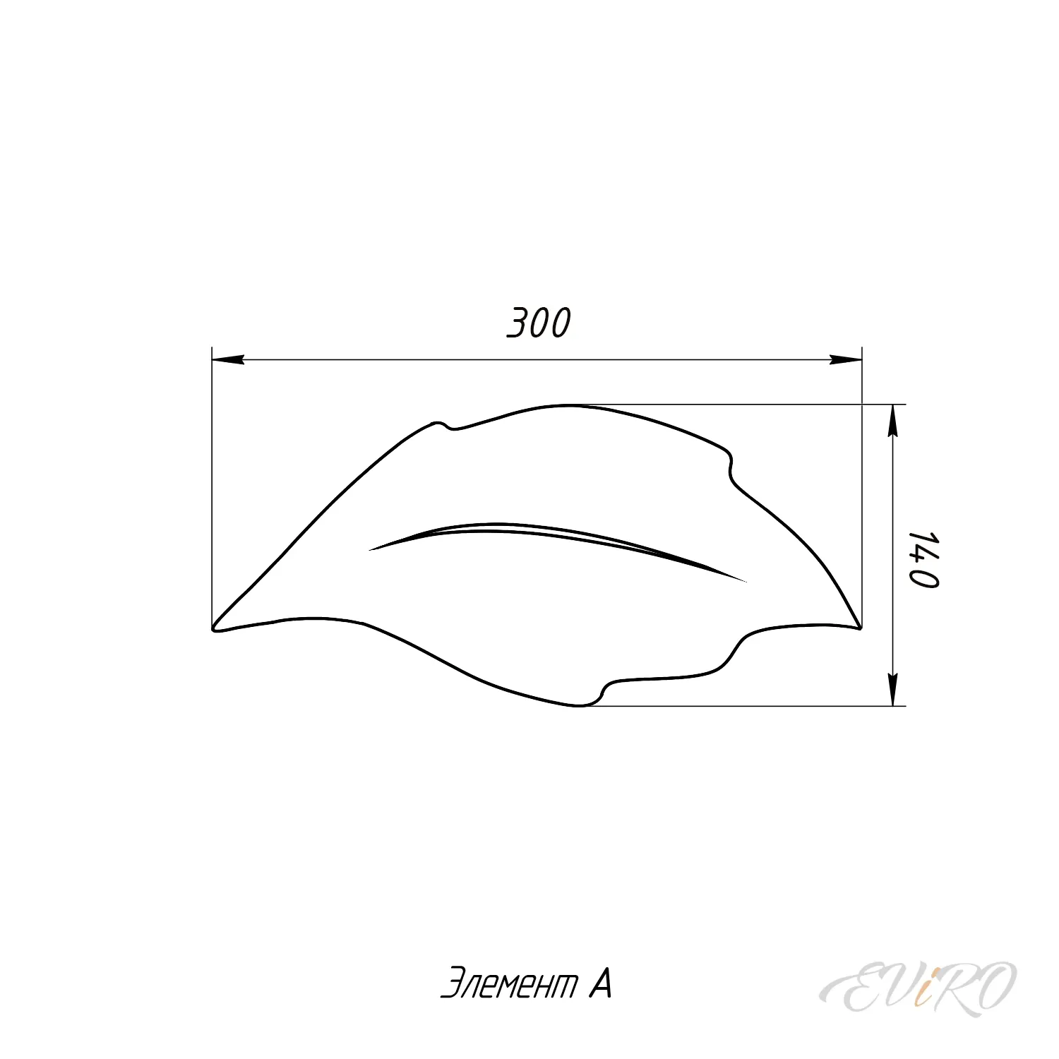 Световая гипсовая 3D панель EViRO Листья LED